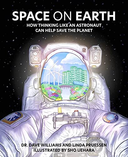 Book cover: astronaut suit with Earth landscape visible inside the helmet.