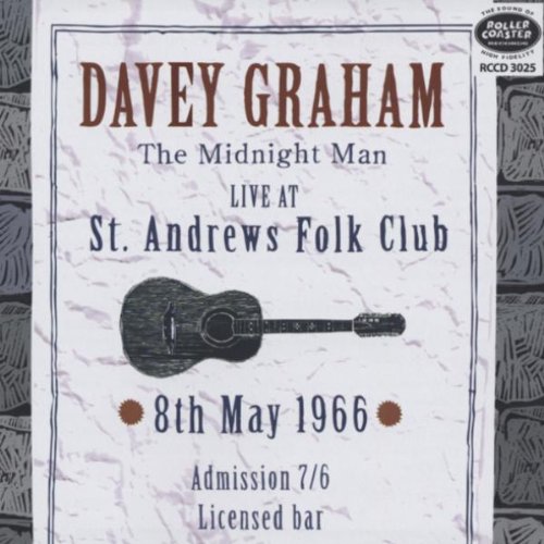 CD cover for Davey Graham’s “Live At St. Andrews” concert, 1966.