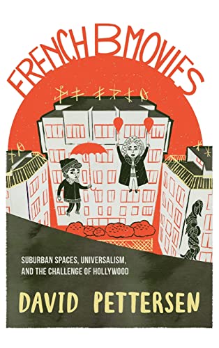 Book cover with illustrated building, figures, and red balloon details.