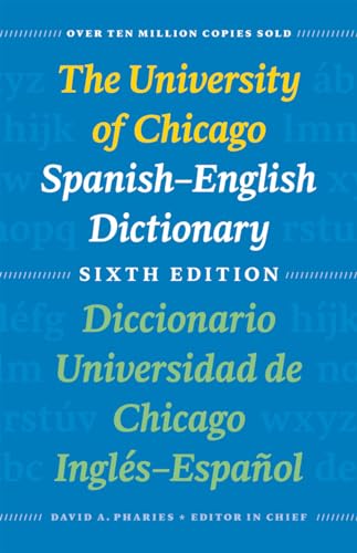 Blue cover of The University of Chicago Spanish-English Dictionary, sixth edition.