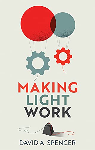 Book cover with red and blue circles, gears, and title text.