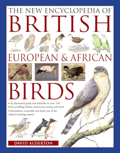 Book cover featuring illustrations of various British, European, and African birds.