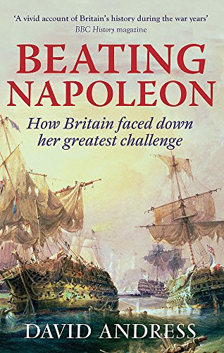 Book cover: "Beating Napoleon" with a painting of sailing warships.