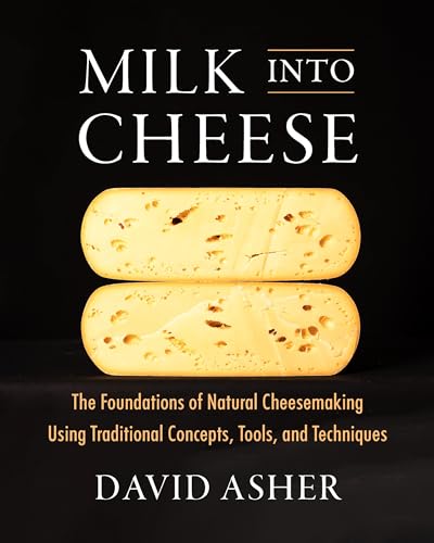 Book cover with title “Milk Into Cheese” and two cheese blocks.