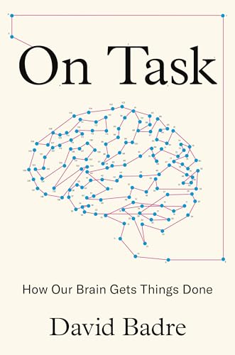 Book cover: "On Task" with a brain illustration of connected dots.