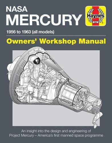 Book cover showing a technical cutaway illustration of a NASA Mercury space capsule.