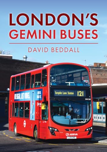 Red double-decker bus with route number 121 on a London street.