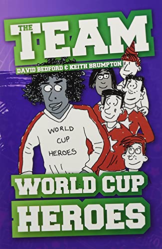 Book cover: cartoon footballers with "World Cup Heroes" title.