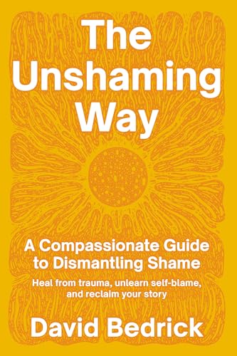 Yellow book cover with bold text and a sun-like floral design.