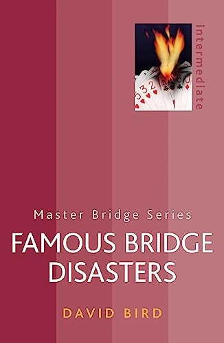 Book cover: "Famous Bridge Disasters" with playing cards and flames.