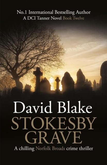 Book cover with dark colors, possibly a mysterious landscape or eerie scene, crime thriller novel.