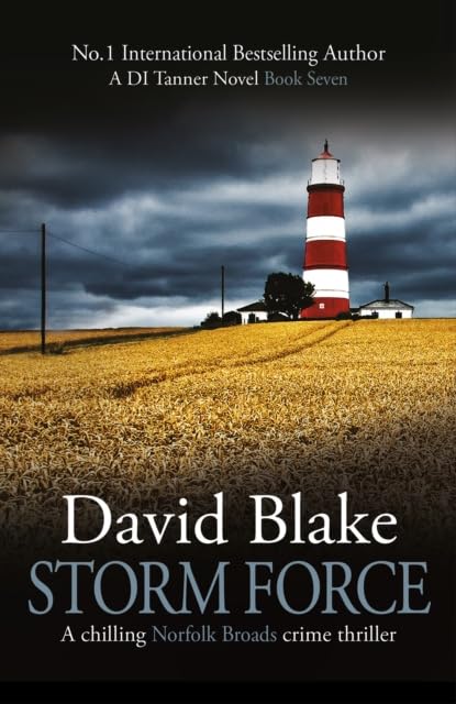 Book with dark cover, featuring Norfolk Broads landscape and possibly stormy weather elements.