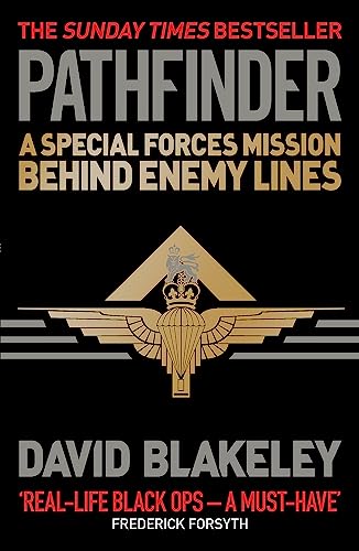 Book cover: "Pathfinder" by David Blakely, featuring a military insignia.