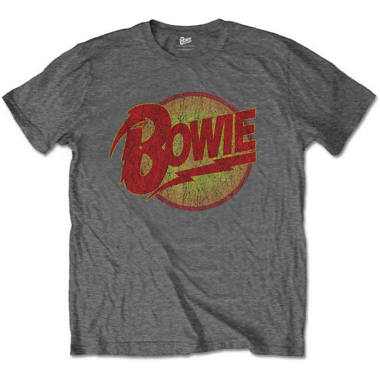 Kids' t-shirt with David Bowie’s Diamond Dogs logo, likely colorful and graphic.