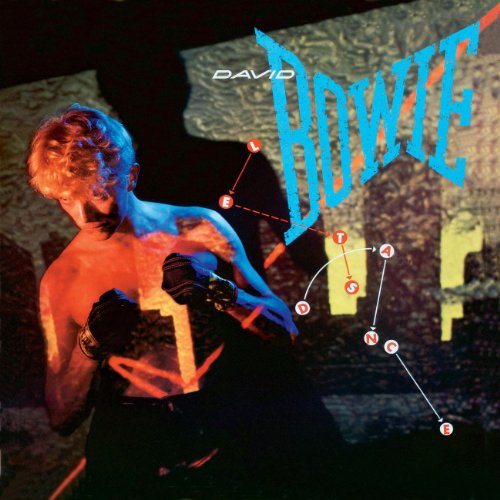 David Bowie album cover, "Let's Dance", featuring a boxer pose.