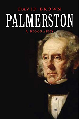 Book cover: portrait of elderly man, Lord Palmerston, in formal attire.