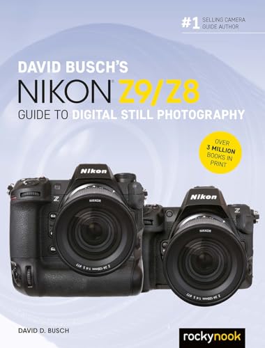 Book cover featuring two Nikon Z series cameras against a light blue background.