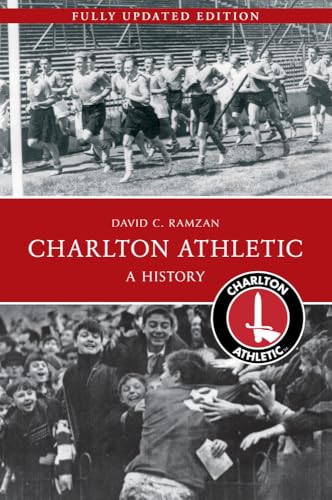Book cover: "Charlton Athletic A History" with vintage football imagery.