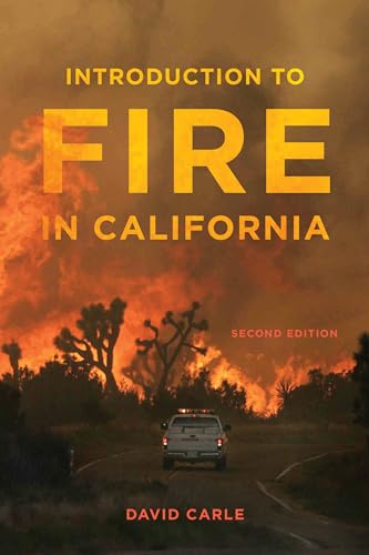 Book cover: "Introduction to Fire in California" with wildfire image.