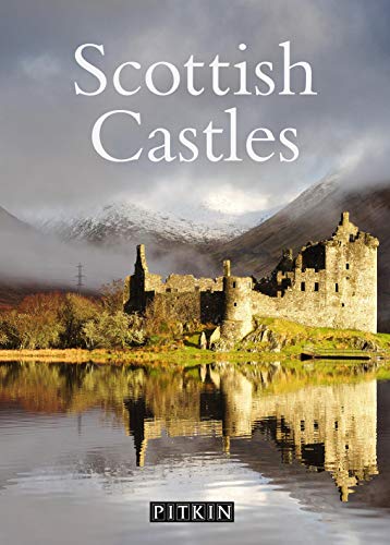 Book cover: “Scottish Castles” with a ruined castle reflected in water.