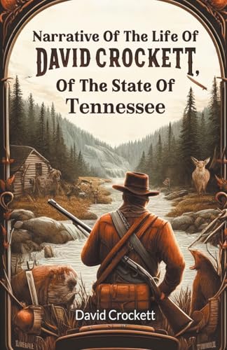 Book cover depicting David Crockett in a wilderness landscape.