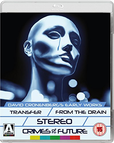 A Blu-ray case featuring a blue, bald humanoid figure with a tear.