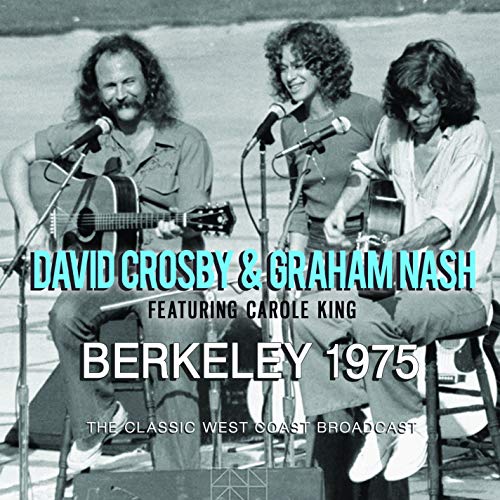 David Crosby, Graham Nash, and Carole King on stage, 1975 album cover.