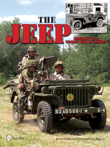 World War II Jeep with soldiers, book cover illustration.