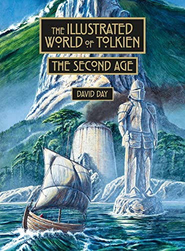 Book cover depicting a statue, ship, and mountainous landscape.