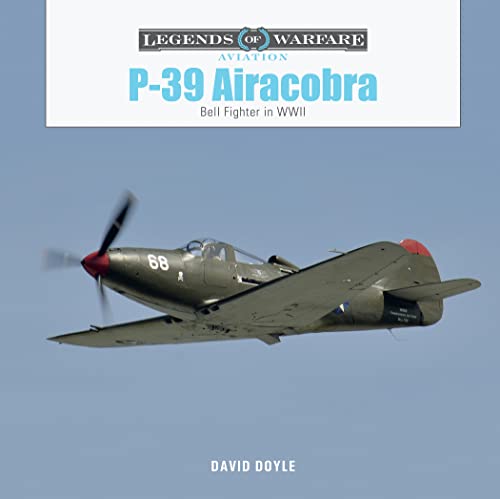 P-39 Airacobra WWII fighter plane in flight, book cover.