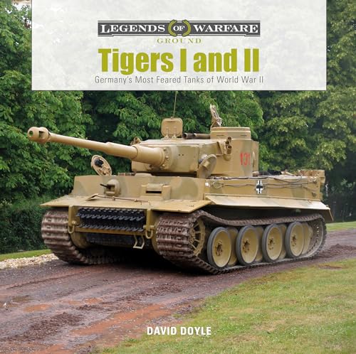 Book cover featuring a tan Tiger II tank in a wooded area.