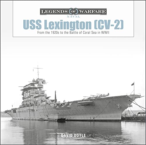 Book cover featuring a grayscale image of the USS Lexington aircraft carrier.