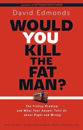 Red book cover with bold white text: "Would You Kill the Fat Man?".