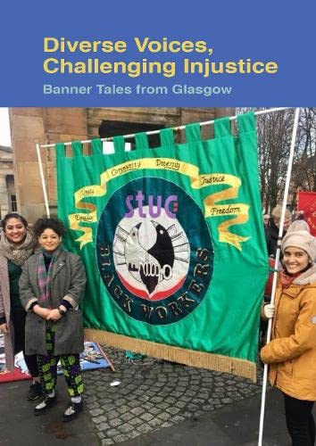 Book cover featuring a green banner with text and people in a crowd.