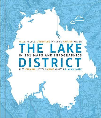 Book cover featuring a white map of the Lake District with silhouetted figures.