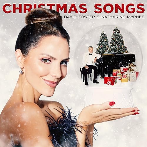 CD cover featuring Katharine McPhee and David Foster with a winter scene.