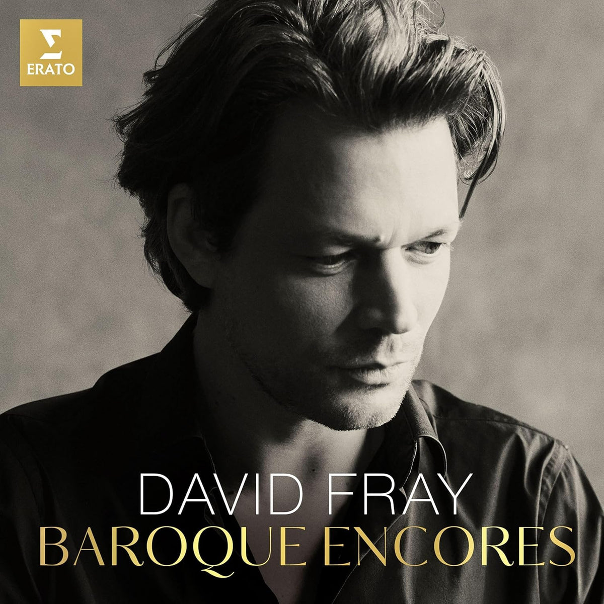 CD cover featuring pianist David Fray in a grayscale portrait.