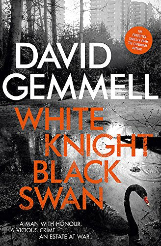 Book cover: "White Knight/Black Swan" with a black swan in water.