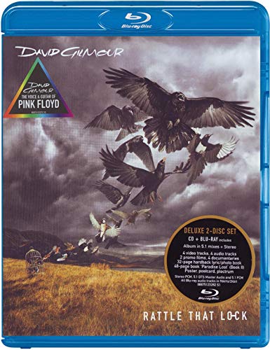 David Gilmour “Rattle That Lock” CD case with birds in flight.
