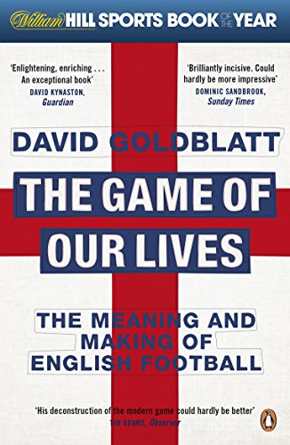 Book cover: "The Game of Our Lives" with a red St. George's Cross.