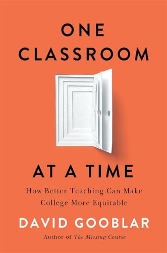 Book cover with an open doorway illusion, orange background, and black text.