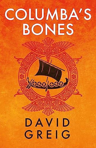 Book cover with orange background, featuring a Viking ship inside a red Celtic knotwork circle.