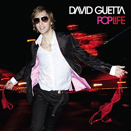 David Guetta album cover featuring a man in a suit with red lingerie.