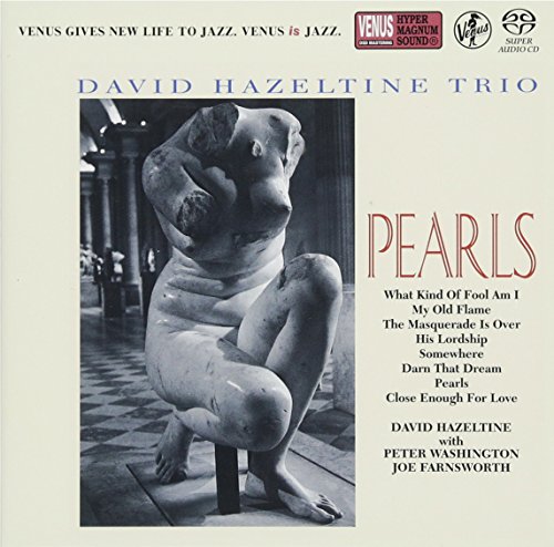 CD cover for “Pearls” by David Hazeltine Trio, featuring a sculpture.