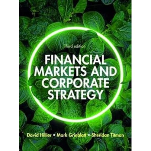 Textbook cover titled Financial Markets and Corporate Strategy with a glowing circle over leaves.