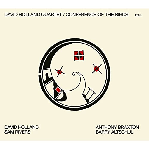 CD cover: abstract black and red design on a pale yellow background.