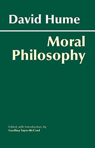 Green book cover with white text: "David Hume, Moral Philosophy.
