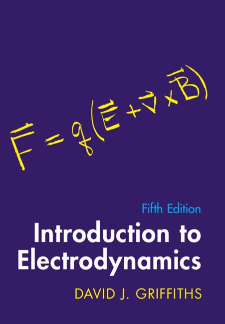 Purple book cover with physics equation and title "Introduction to Electrodynamics".
