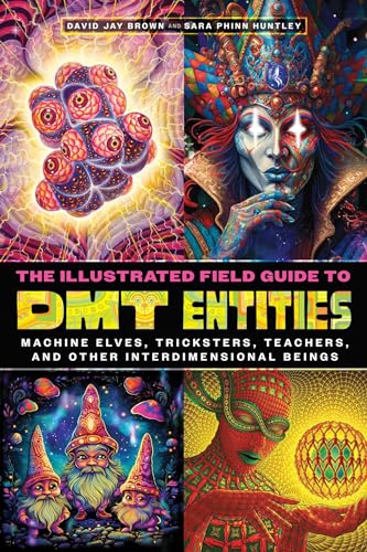 Book cover featuring colorful, surreal illustrations of otherworldly beings.