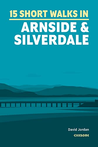 Book cover titled 15 Short Walks in Arnside and Silverdale with a landscape illustration.
